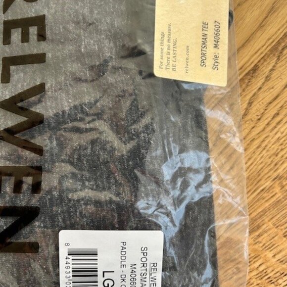 BNWT - Relwen Sportsman Tee - Paddle Race Dark Charcoal Marl - Large - Picture 4 of 4